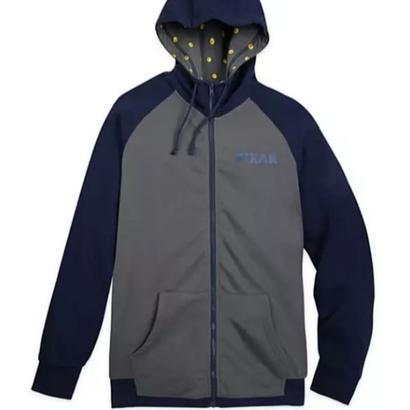 Disney Pixar The World of PIXAR  Zip Hoodie Jacket Gray L - Picture 2 of 12
